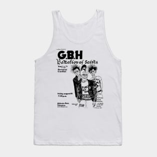 G.B.H. / Battalion of Saints / The F.U.s / Personal Conflict Punk Flyer Tank Top